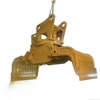 Grappin de tri hydraulique pour excavatrice 5-20T avec moteur rotatif pour le recyclage des déchets et la démolition, accessoire de marque Rynate