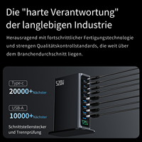 EU UK 520w Gan haute qualité 4c4a station de charge multiport adaptateur de prise multi-prises