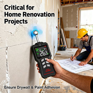 Humidimètre <span class=keywords><strong>pour</strong></span> <span class=keywords><strong>bois</strong></span>, humidimètre <span class=keywords><strong>pour</strong></span> murs, maçonnerie et béton avec écran LCD couleur, alarme, modèle ZL62B, <span class=keywords><strong>sonde</strong></span> de 58 mm, profondeur de 5 à 40 mm - Product Image 1