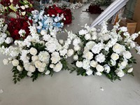 H502 Garten Große Elegante Seidenrosen 40cm Bodenblumenreihe Bodenarrangement Künstliche Blumen Hochzeitsdekorationen Blumenläufer