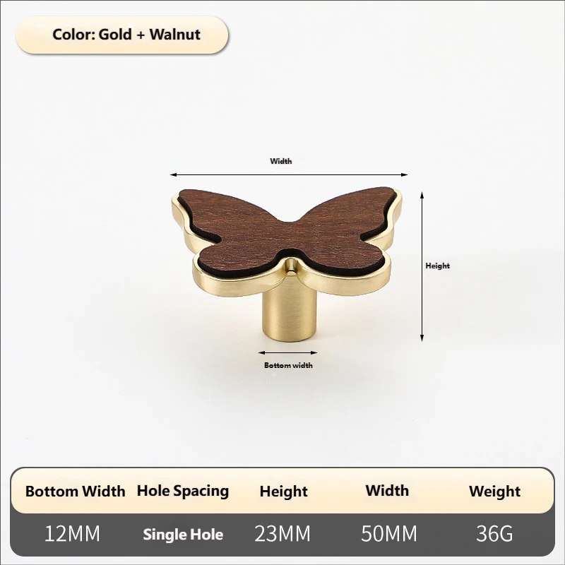 333#Grand Papillon - Noyer