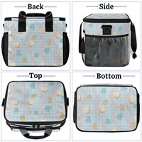 Livraison de modèle de coquilles de pétoncles personnalisées de haute qualité Papier d'aluminium extérieur pliable 6 canettes Igloo Sac isotherme pour aliments congelés