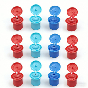 Capsules à rabat de haute qualité en PP 24/410 28/410, réutilisables, étanches, avec fermeture à disque, parfaites pour la plupart des bouteilles, faciles à ouvrir - Product Image 1