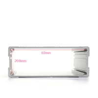 Boîtier en aluminium anodisé pour électronique, boîtier d'instrumentation, boîtier pour rail DIN, boîtier pour carte de circuit imprimé