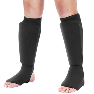 Protectores de Piernas y Tobillos para MMA, Ligeros, de Tela Acolchada con Compresión, Protectores de Piernas para Adultos, con Logotipo Personalizado - Product Image 1