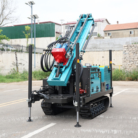 Foreuse de puits d'eau portable de qualité industrielle à moteur diesel avec pompe hydraulique pour forage de 300 m de profondeur