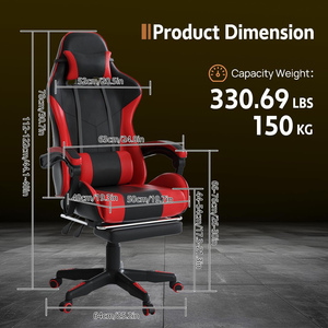 2026 NEUER LED Europäisches Design Leder Büro-Computerstuhl Verstellbare Armlehne Schwenkbarer Relaxsessel mit RGB Gaming-Stuhl - Product Image 4