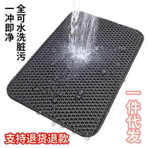 Thickened EVA <b>cat</b> litter <b>mat</b>, large double-layer <b>cat</b> litter control <b>mat</b>, anti-splash and anti-traffic, pet supplies, - Product Image 1