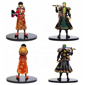 Estilo chino One Pieced Luffy Zoro figura <span class=keywords><strong>Anime</strong></span> modelo decoración pirata rey regalo al por mayor - Product Image 1
