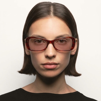 Lunettes de soleil de luxe Lbashades, monture rectangulaire vintage en acétate, verres polarisés UV400, personnalisables pour hommes et femmes