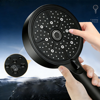Pommeau de douche à main professionnel en ABS chromé, 9 fonctions, filtrant, effet pluie, haute pression, pour projets hôteliers, vente en gros