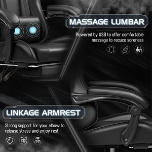 Silla de juego <span class=keywords><strong>Razer</strong></span> de carreras personalizada precio al por mayor de ALINUNU para juegos con soporte lumbar o sala de juegos, sala de estar - Product Image 3