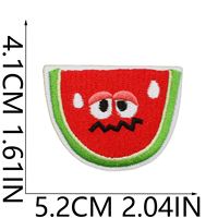 Patchs thermocollants brodés de dessins animés : Pastèque, Raisin, Banane et Fraise pour sacs et décorations vestimentaires