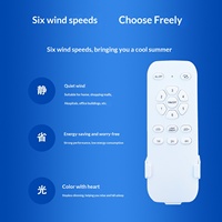 Interruptor Inteligente para Ventilador de Techo con Control por Voz a través de WiFi, Temporizador, Regulable, Alto/Bajo Voltaje, Motor, Control Remoto, Pantalla IPS para PC, Estándar Estadounidense