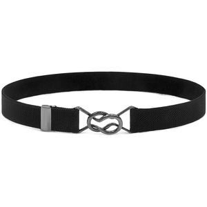 <span class=keywords><strong>Ceinture</strong></span> fine élastique extensible pour <span class=keywords><strong>femme</strong></span>, enfant et étudiante, avec petite boucle en alliage de 2,5 cm - Product Image 1