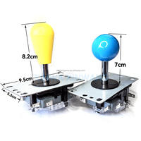 Manette de jeu Xinwa BL01 Topball 8 directions pour machine de jeu, boîtier TV, console d'arcade, distributeur automatique de monnaie, DIY