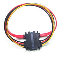 Cable de Extensión SATA de Alta Calidad a Precio de Fábrica, 30CM, 22 Pines Macho a Hembra, Cable de Alimentación y Datos SATA de 7+15 Pines para Disco Duro