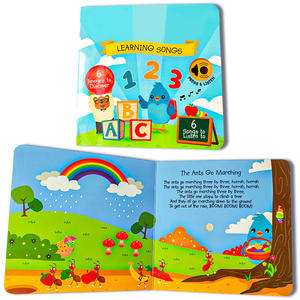 Livre sonore personnalisé <span class=keywords><strong>pour</strong></span> bébé, avec chansons de berceuse à activer <span class=keywords><strong>pour</strong></span> les entendre, routine nocturne apaisante, carton interactif, OEM - Product Image 2