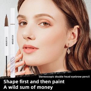 Multi-Effect 4 in 1 Eyeliner Eyebrow Pencil China <b>Your</b> Own Brand Double Headed No Smudging Eyebrow Pencil With Brush - Product Image 6