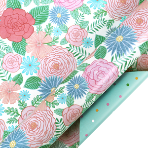 Papier d'emballage enduit de PE, imperméable, recyclable, imprimé à carreaux, 110 g/m², pour fête de naissance ou anniversaire de bébé garçon - Product Image 6
