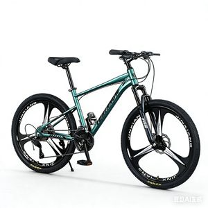 Vélo de montagne 26 pouces avec fourche à suspension, jantes en alliage d'aluminium, unisexe, adulte, vélo tout-terrain - Product Image 5