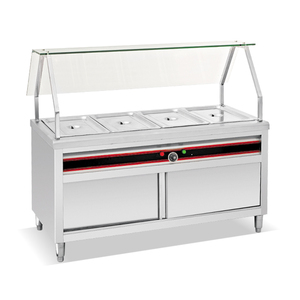 Electric <strong>Bain</strong> <strong>Marie</strong> <strong>Food</strong> <strong>Warmer</strong> Counter for Hot Buffet <strong>Food</strong> Display - Product Image 3