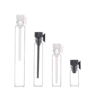 Mini flacon d'échantillon de parfum en verre 1ml 2ml 3ml tube à essai de parfum liquide de laboratoire vide - Product Image 1