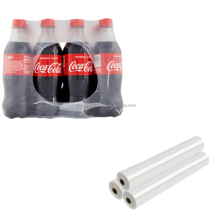 Nhà máy nước giải khát bia PE nhiệt thu nhỏ phim trong suốt LDPE bundling thu nhỏ bọc phim cho nước khoáng độ cứng mềm - Product Image 1