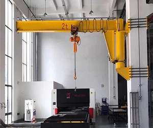 Grue à bras articulé murale efficace pour les industries de la construction et agricoles, neuve ou d'occasion, gain de place, fiable avec composant de pompe principale - Product Image 4