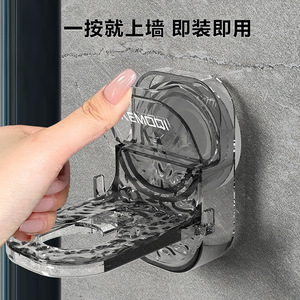 Support mural transparent à ventouse Kemoo pour distributeur de savon, rangement de salle de bain pour shampoing et lotion - Product Image 2