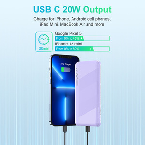 พาวเวอร์แบงค์ 10000mAh 22.5W ชาร์จเร็ว ดีไซน์บางเฉียบ พกพาสะดวก มีหลายสีให้เลือก - Product Image 2