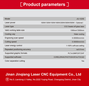 JQ Giá Thấp Lớn Định Dạng 60W-300W 1313 1325 1530 Cắt Laser Và Máy Khắc Với CCD Máy Ảnh - Product Image 4