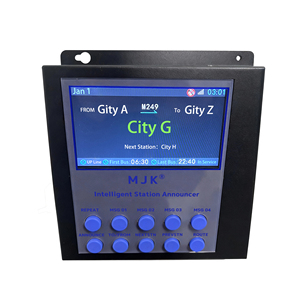 Nuevo Sistema de Anuncios para Autobuses y Trenes MJK, Metálico, Negro, con GPS, Anunciador Automático de Paradas - Product Image 5