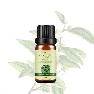 Huile essentielle pour arbre à thé, bio, pure, 100% naturelle, pour soins de la peau, acné, vrac