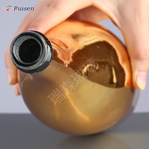 Electroplated Super Flint Spirits 700ml Brandy Glass <strong>Bottle</strong> Electroplate 750ml Gold <strong>Champagne</strong> <strong>Bottle</strong> - Product Image 2