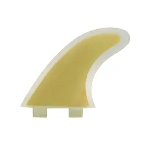 UNDERICE Bamboo Surf Fins Wave Kite Wind SUP Surf Board Accessories G5 Thruster Surfboard Fins Set Bamboo Fin