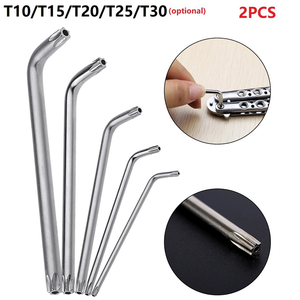 T10 T15 Tournevis Vis Matériel Outil L Forme Nickel Zinc <span class=keywords><strong>Torx</strong></span> Clé avec Trou Sécurité Clé Clé - Product Image 4