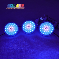 Nouvelle conception, grand diamètre 100 mm, 36 LED, éclairage pilote LED RVB, lumières LED pour parcs à thème