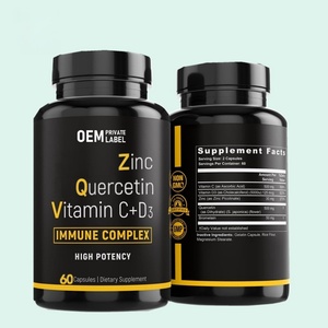 Suplemento Vitamínico de Vitamina C + D3, Zinc y Quercetina, Éxito de Ventas en Amazon TK Cross-border, Vitamina C con Zinc - Product Image 3