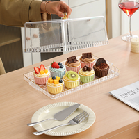 Nouvelle assiette de présentation pour pain et gâteaux 2026, idéale pour le thé de l'après-midi, les collations et les fruits, avec plateau à dessert en acrylique pour la maison