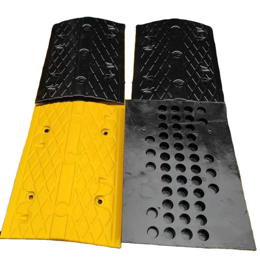 50*35*5 см, УФ-защита, высокая видимость, желтая и черная Дорожная скоростная рампа/резиновый пластиковый ограничитель скорости для безопасного движения