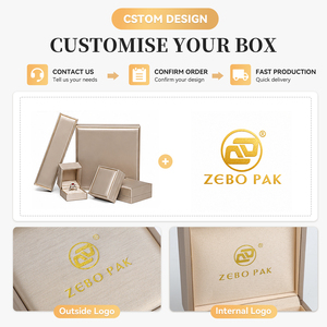 Zebopak Wholesale Luxury Jewelry <strong>Box</strong> Custom PU Leather Jewelry Packaging Bangle Earring Bracelet Necklace <strong>Ring</strong> <strong>Box</strong> Jewelry <strong>Box</strong> - Product Image 5