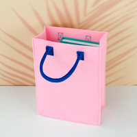Sac de courses écologique réutilisable en feutre non tissé avec poignée longue, motif imprimé personnalisé, sac de transport pour vin recyclable, pour supermarché