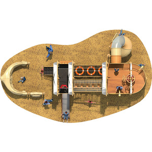 Tùy chỉnh thương mại tàu cướp biển trượt xây dựng sân chơi của riêng bạn trượt sân chơi ngoài trời - Product Image 3