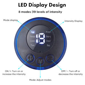 מכשיר לעיסוי כף רגל מתקפל בסיטונאות 19 עוצמות 8 מצבי עיסוי רגליים ורגל הרפיה שרירי אקופונטורה מכונת עיסוי כף רגל - Product Image 5