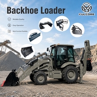 Chargeuse-pelleteuse FULCORE OEM/ODM avec moteur diesel puissant et structure robuste pour excavations profondes