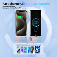 Banque d'alimentation portable 3C à charge rapide, capsule 5000 mAh, mini banque d'alimentation capsule 5000 mAh, banque d'alimentation portable pour iPhone