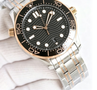 Montre-bracelet mécanique automatique pour hommes en acier inoxydable, calendrier lumineux, étanche