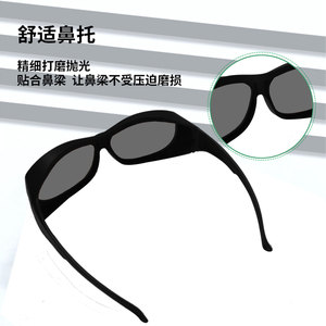 Gafas de seguridad para láser con montura negra 190-2000nm OD1+ con protección CE para uso en estética y soldadura - Product Image 2