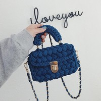 Kit de Material PU para Hacer Bolsos Cruzados de Moda Hechos a Mano, Cierre Abierto, Forro de Poliéster, Correa de Cadena, Otoño, Alta Calidad, Hyuna's